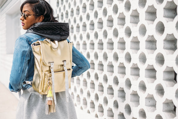 Active Nomad Backpack, Gold/Silver