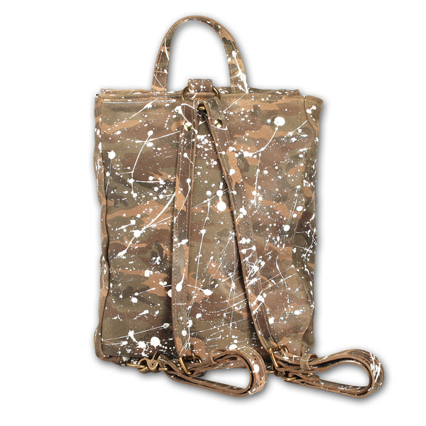Active Nomad Backpack, Camo splattered with white