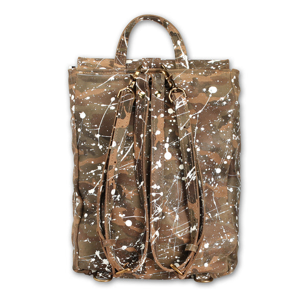Active Nomad Backpack, Camo splattered with white