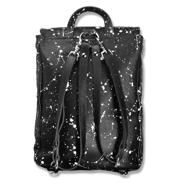 Active Nomad Backpack, Black splattered with white